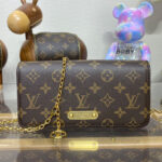 Louis Vuitton Wallet On Chain Lily M82509 Brown